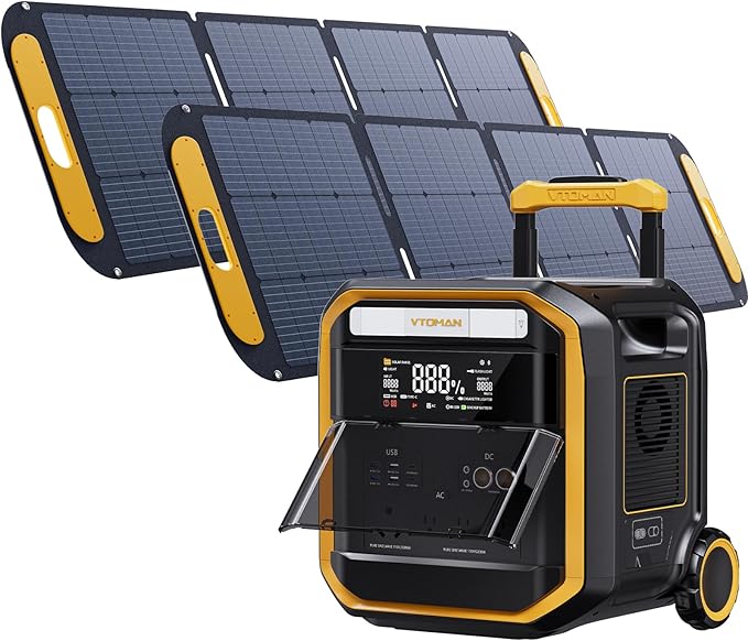 VTOMAN FlashSpeed Pro 3600 Portable Power Station, 3600W 3096Wh Solar Generator by VTOMAN