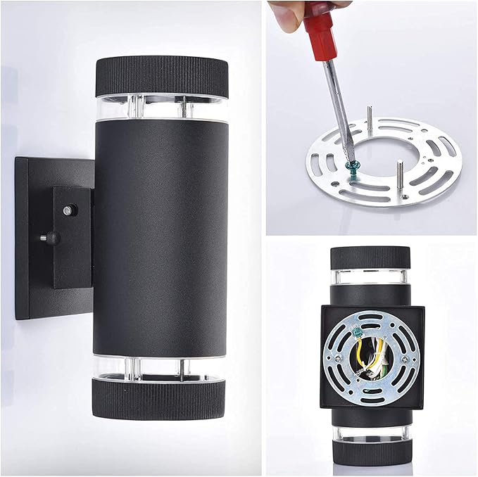 rosykite Outdoor Wall Sconce Exterior Lighting Fixture - Image 8