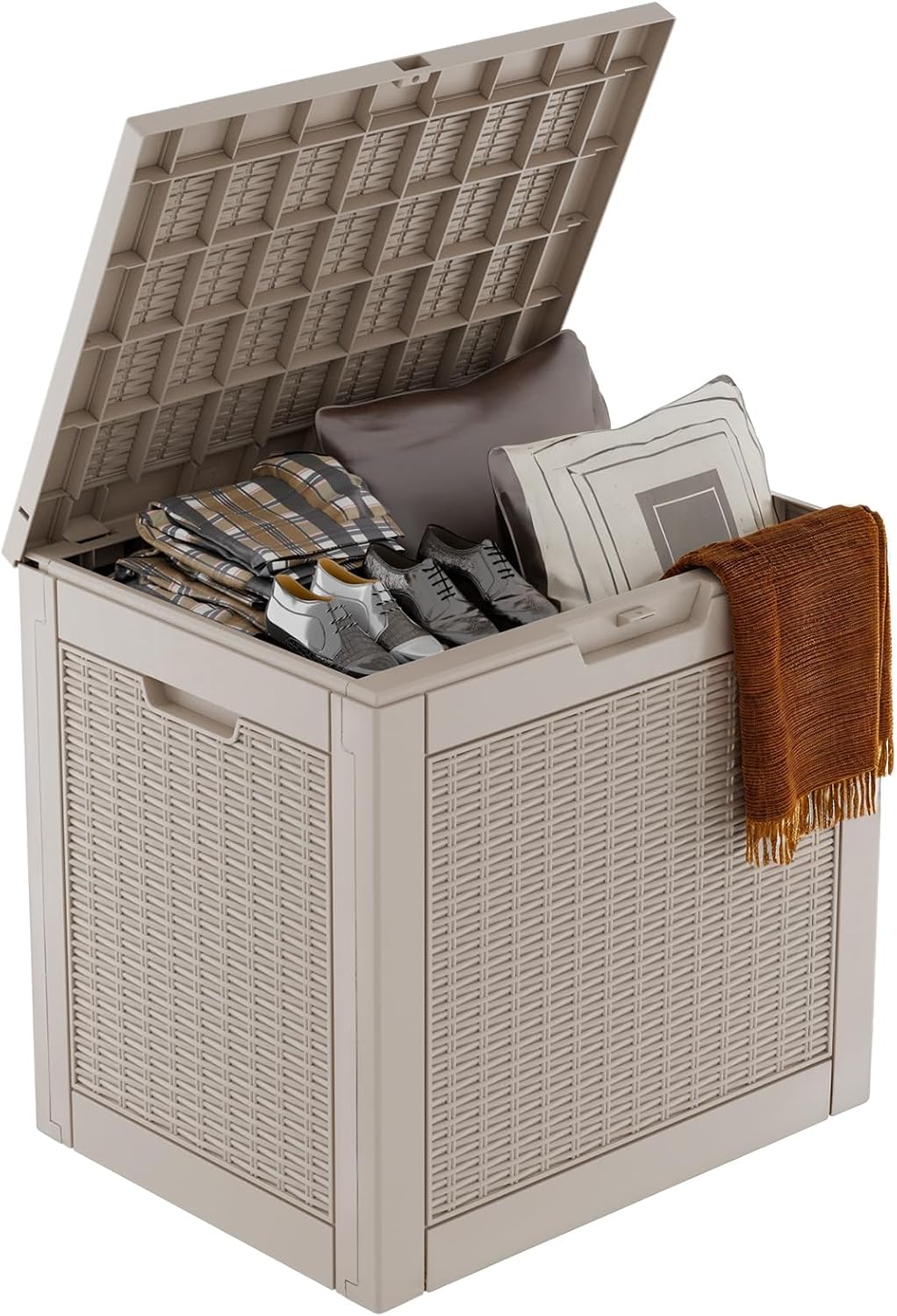 drato 31 gallon deck box, outdoor storage box, main product view