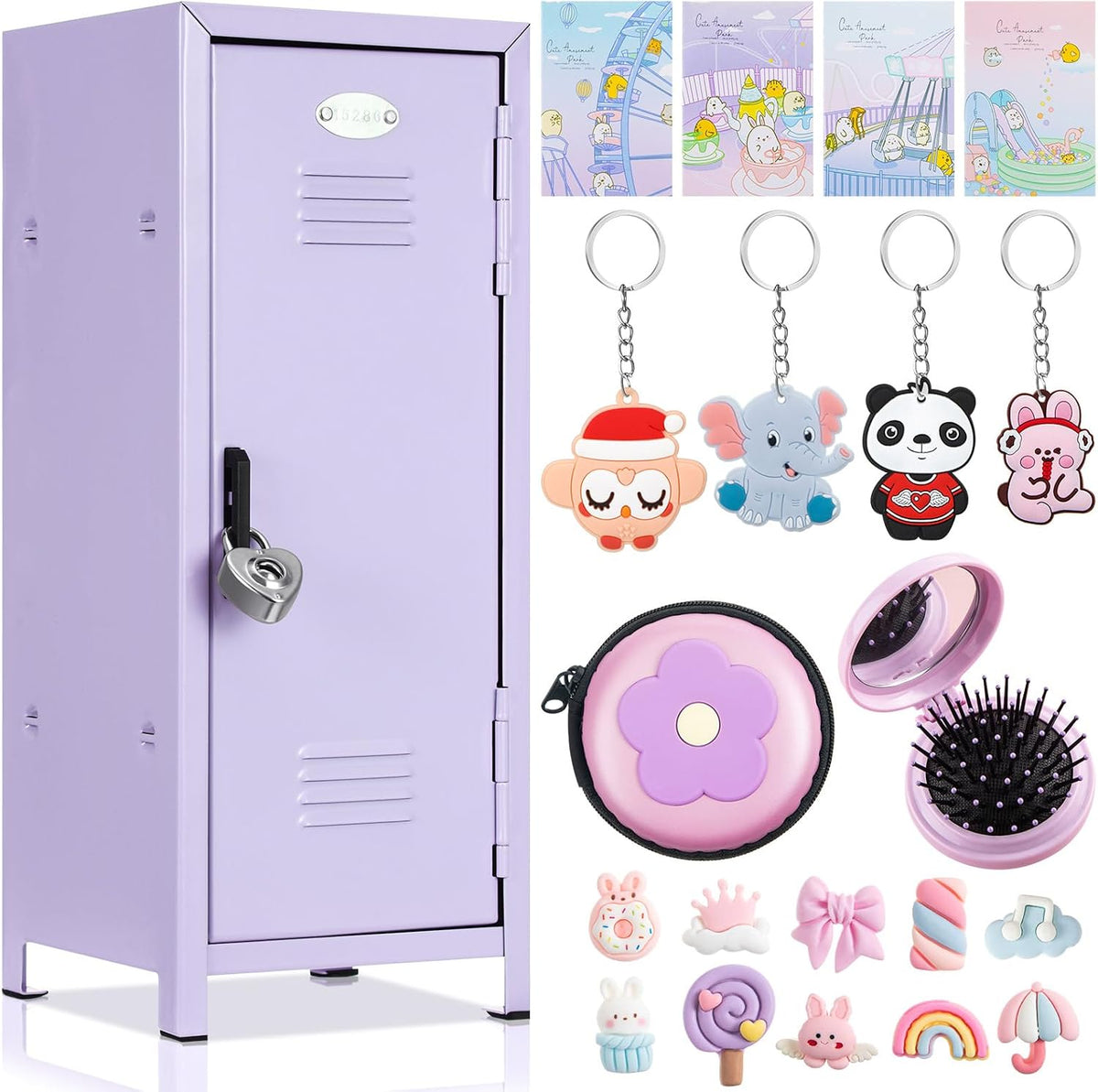 vercraft 12 pcs mini locker 10.8 inch miniature, main product view