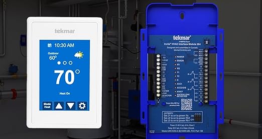 tekmar Invita Wi-Fi Thermostat | 2-Wire, Energy Star Approved, 2-Stage Cool - Image 9