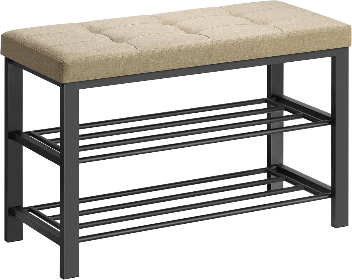 songmics shoe bench, storage bench, entryway bench with, main product view