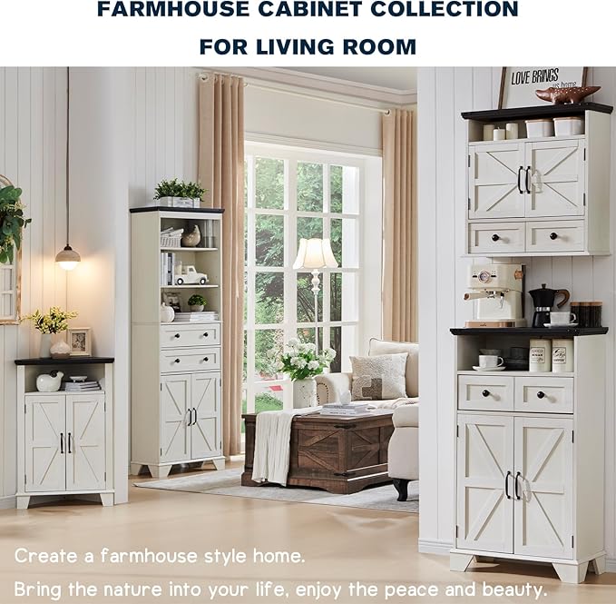 ACCOHOHO Bathroom Wall Cabinet, Farmhouse 24" Wide Medicine Cabinet - Image 8