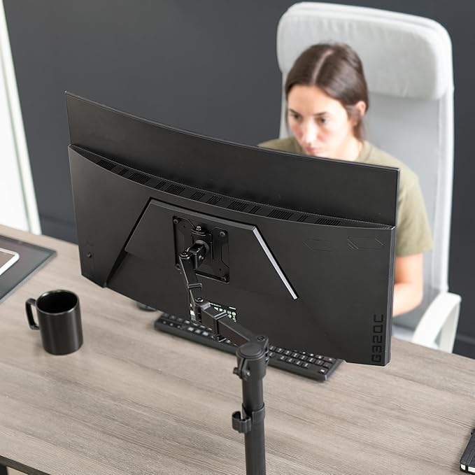 VIVO Single 13 to 38 inch Ultrawide Monitor Arm Desk Mount, Regular Screens up - Image 9