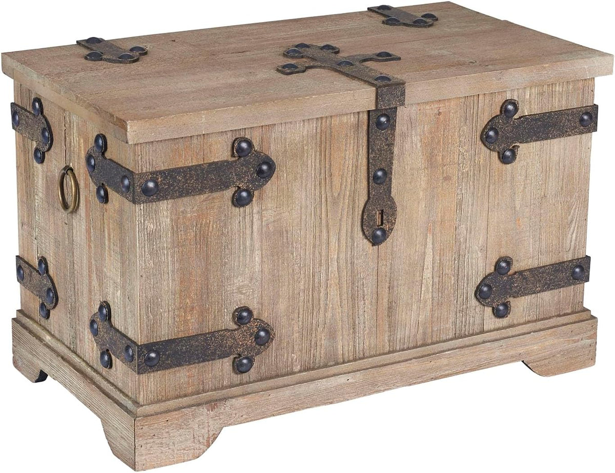 household essentials decorative trunk, victorian, small, chinese fir, main product view