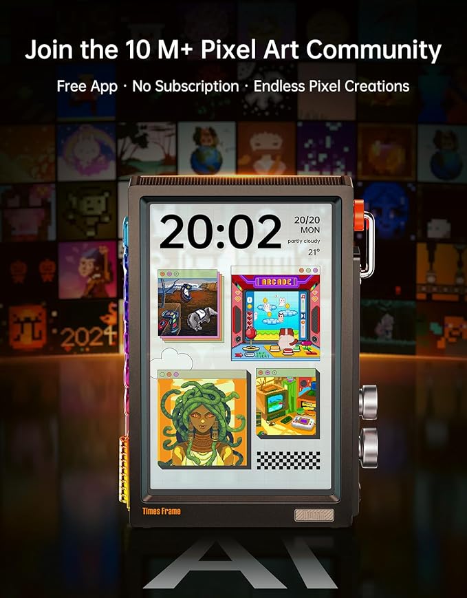 Divoom TimesFrame – 10.1" WiFi 6 Digital Picture Frame & Smart Desk Display - Image 7