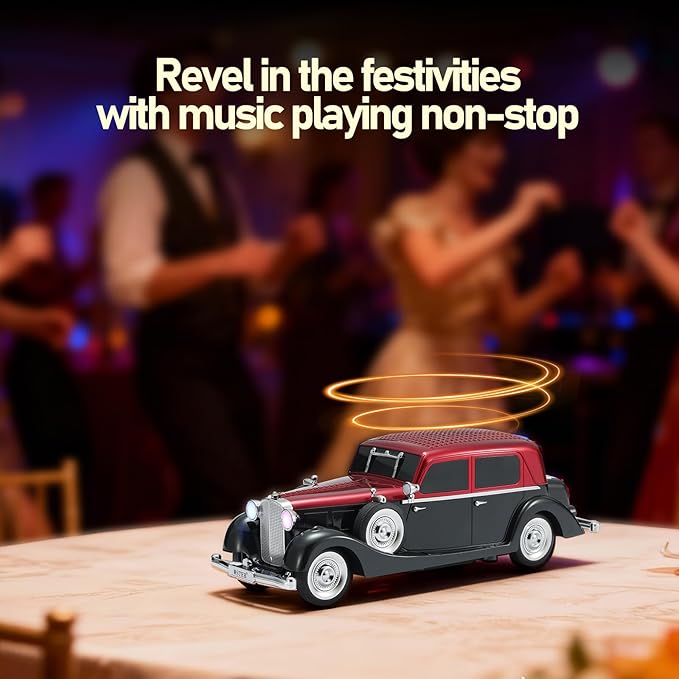 WSTER WS-1934 Retro Classic Car Bluetooth Replica Speaker – Wireless HD Sound - Image 9
