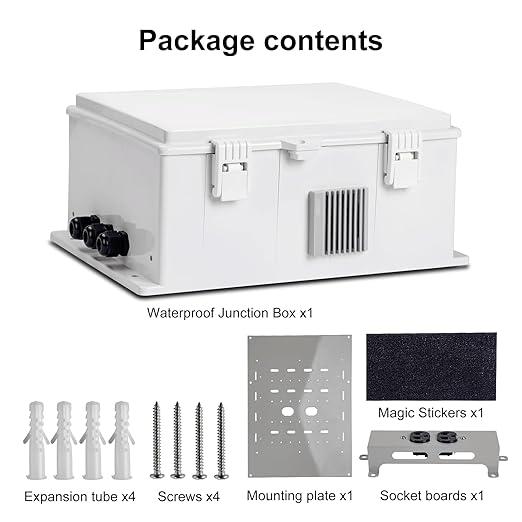 Namunanee Outdoor Electrical Junction Box, ABS Water Resistant Enclosure - Image 7
