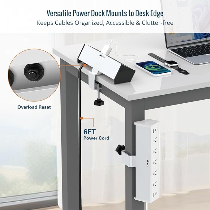 Tecmojo Desk Clamp Power Strip 5 Outlet - Image 5
