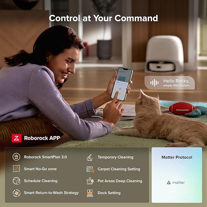 roborock Qrevo Curv 2 Flow Robot Vacuum and Mop, SpiraFlow Real-Time - Image 9