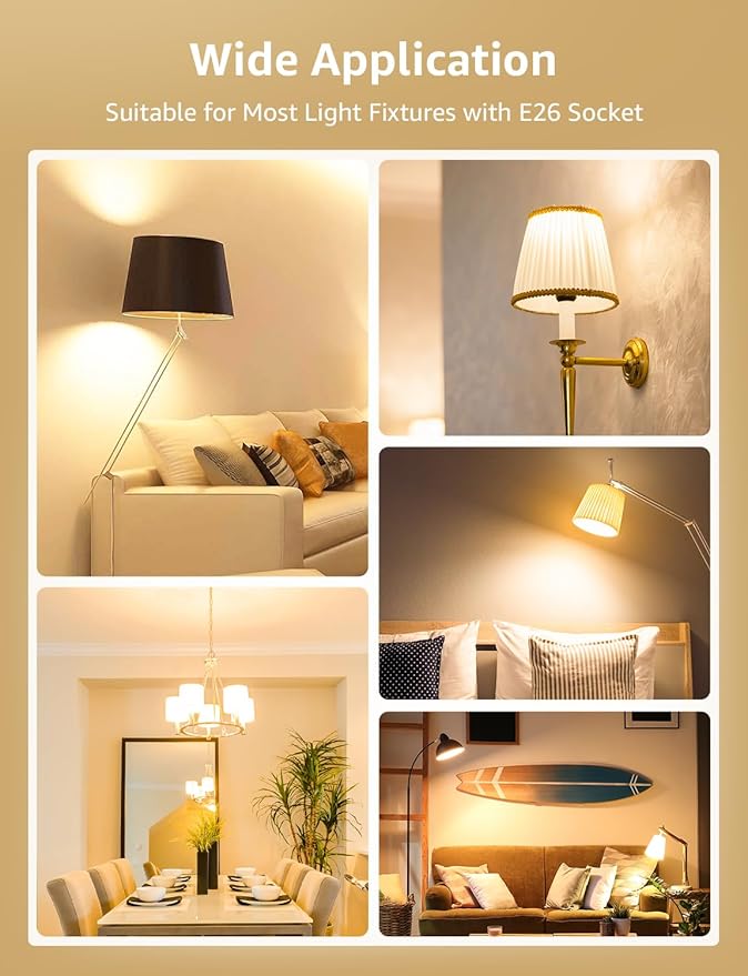 Lepro Dimmable LED Light Bulbs 100 Watt Equivalent, 14W 1500LM Soft Warm White - Image 8