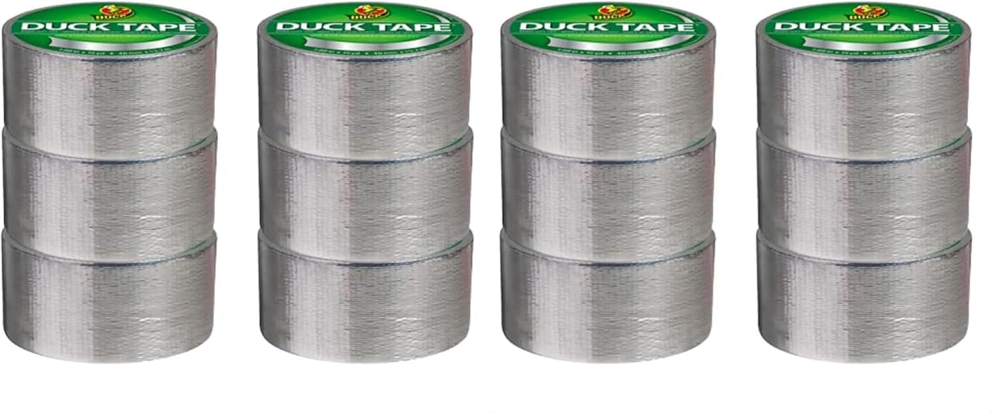Duck Brand Color Duct Tape, 6-Roll, Metallic Chrome (1303158_C) (Pack of 2)