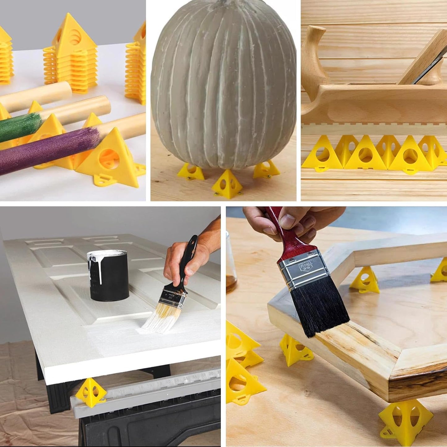 70Pcs Painters Painting Pyramid Stands, Cabinet Doors Risers, Mini Cones Tripods, Household Tools