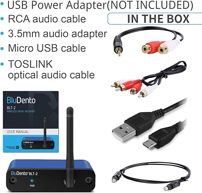 BLT-2 Hi-Fi Bluetooth 5.1 Audio Receiver – aptX HD/AAC, Audiophile TI DAC - Image 9