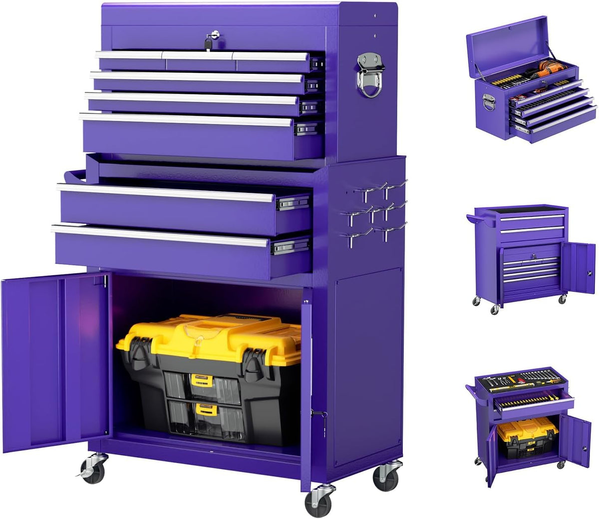 8-drawer rolling tool chest - heavy-duty steel tool, main product view