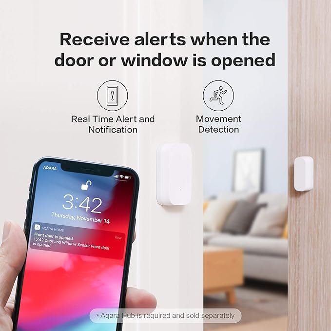 Aqara Zigbee Door and Window Sensor, Wireless Contact Sensor, Home Automation - Image 7