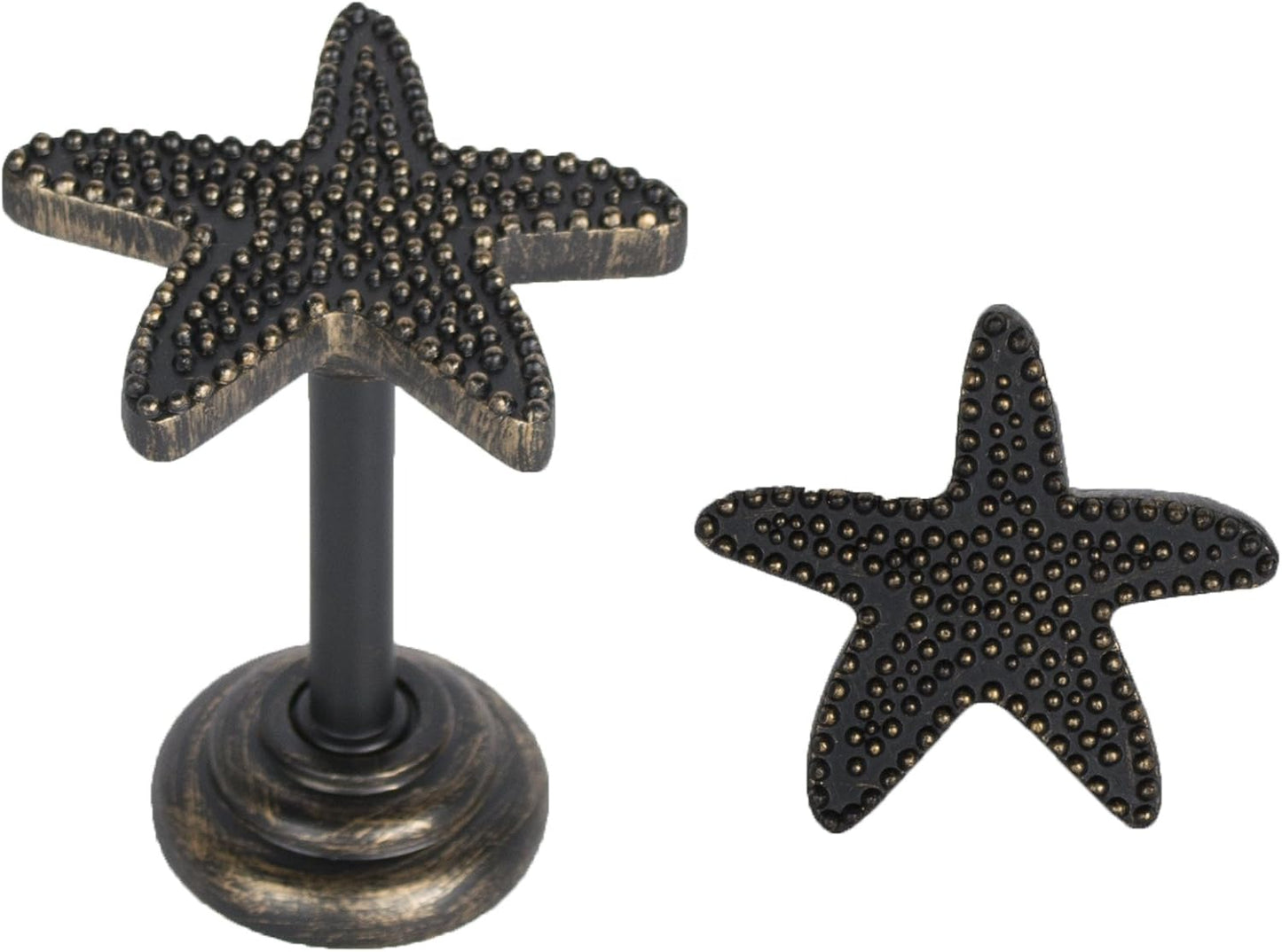 Urbanest Starfish Medallion, 3 1/4-inch Wide, Burnt Gold
