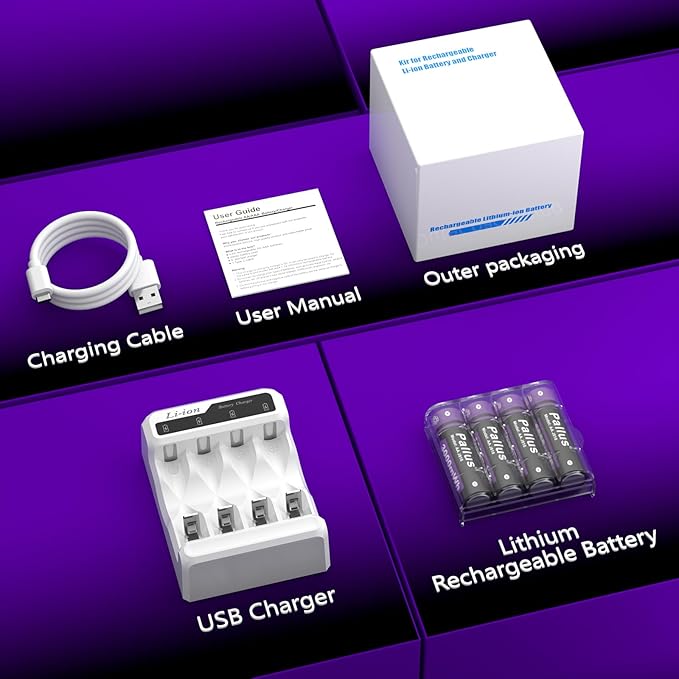 Pallus Rechargeable Lithium AA Batteries - Image 7