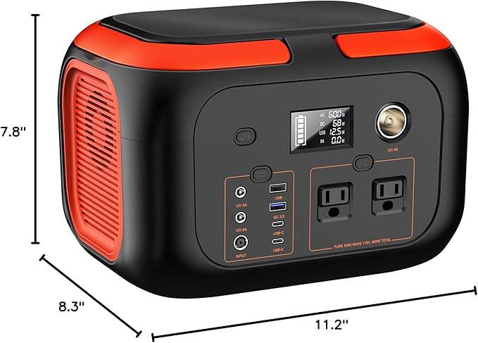 SinKeu Portable Power Station 600W, 296Wh/80000mAh Backup Lithium Battery Pack - Image 10