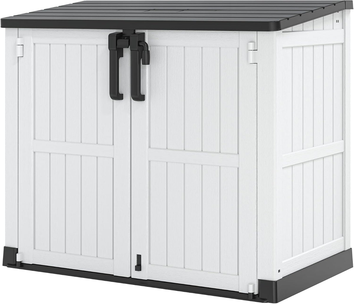 plastic outdoor storage shed, 36 cu ft waterproof, main product view