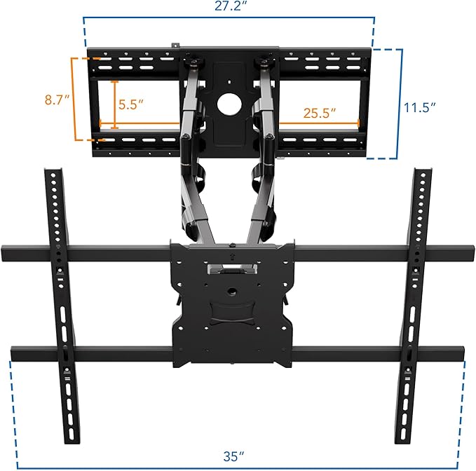Mount-It! The Beast Outdoor TV Wall Mount, Weatherproof 275 lb Capacity Heavy - Image 9
