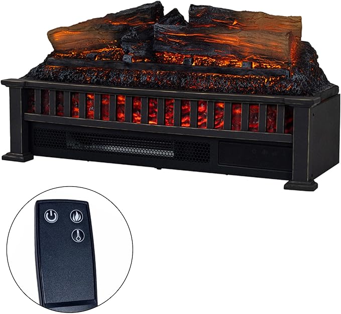 Country Living Electric Fireplace Logs, 27” LED Electric Fireplace Inserts - Image 9