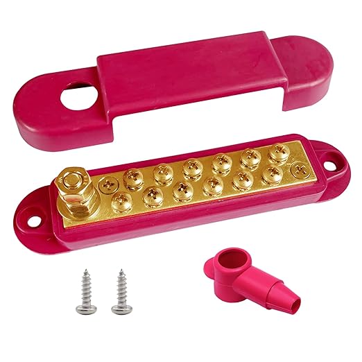 1/4" Stud Power Distribution Block Bus Bar - Image 4