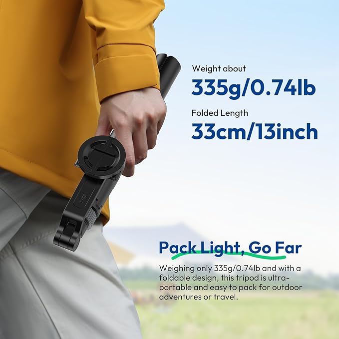 ULANZI TT88 Magnetic Tripod for iPhone 17, 2-in-1 Phone Clip & Dual Cold Shoe - Image 9