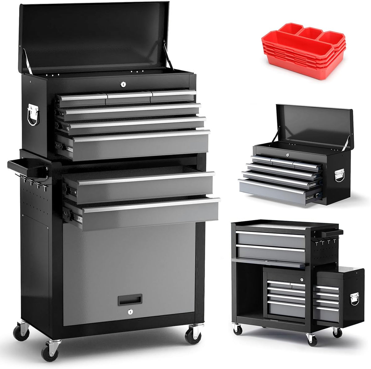 8-drawer tool chest with wheels, 42'' rolling tool, main product view