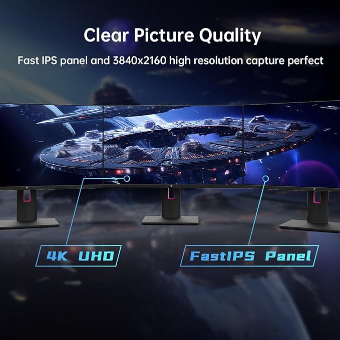 KTC 27 Inch 4K Gaming Monitor, UHD 160Hz/144Hz 1ms Fast IPS Monitor, - Image 6