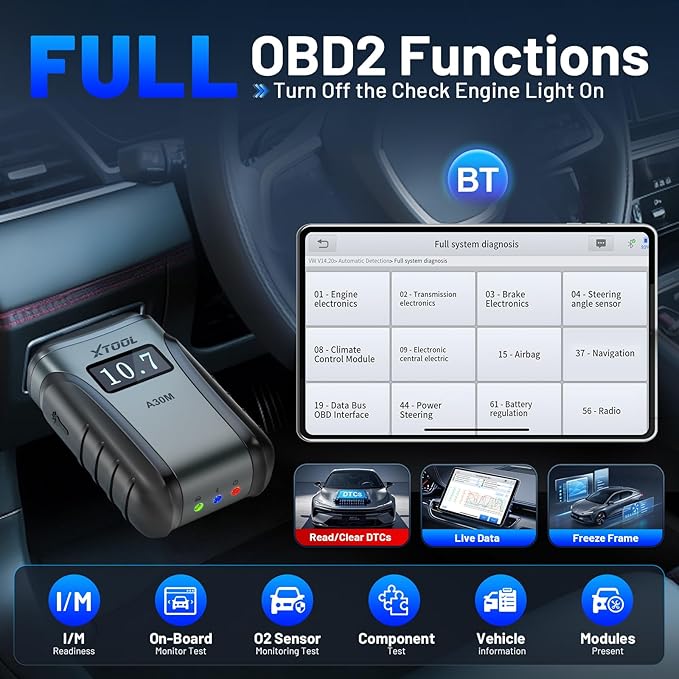 OBD2 Scanner Diagnostic Tool XTOOL Anyscan A30M V2.0, 2026 Wireless - Image 9
