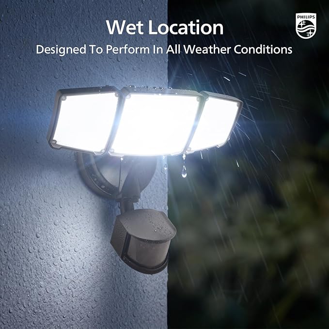 Philips 72W 7400LM LED Security Lights w/PIR Motion Sensor Outdoor, 5000K - Image 8