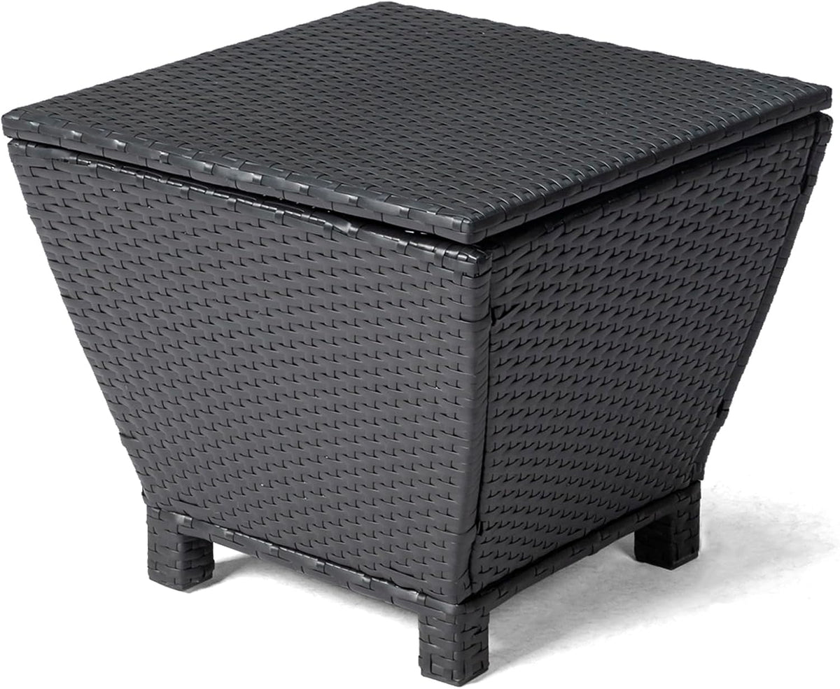 vingli 13 gallon outdoor deck box, wicker outdoor, main product view