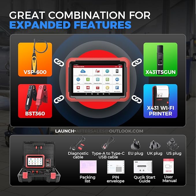 Launch X431 PROS V 5.0, 2026 Newly Bidirectional Scan Tool, 38+ Reset - Image 9