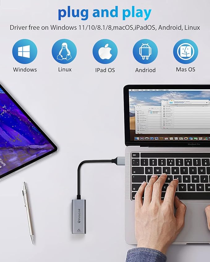 USB a to ethernet Adapter, USB gigabit 1000Mbps Plug and Play - Image 8