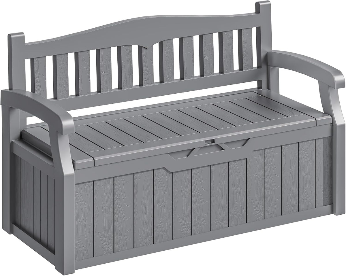 homall 75 gallon outdoor storage benches lockable deck, main product view