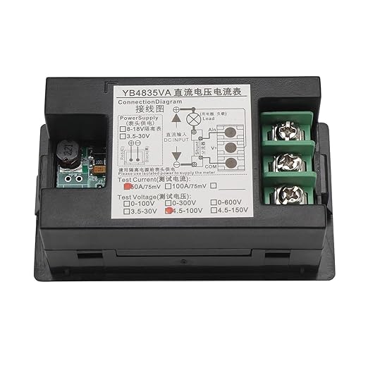 DROK DC 4.5-100V Digital Voltmeter Ammeter Multimeter Panel, DC Amp Meter - Image 7