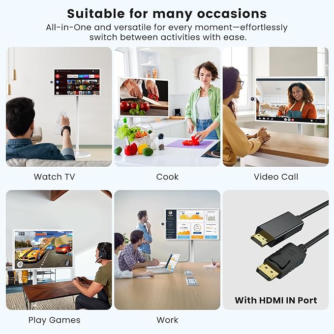 BIGASUO 32-Inch Portable Smart Screen 1080p Portable Monitor - Image 9