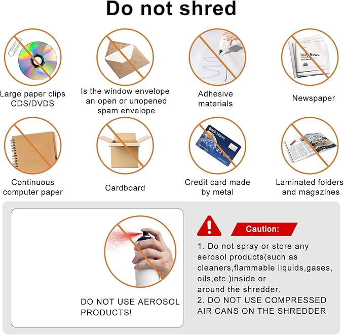 Suntiko Paper Shredder for Home Use, 5 Sheets Small Cross Cut Paper Shredder - Image 8