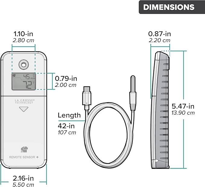 Temp Tracker Pro Wi-Fi Alert System: Bridge Gateway, 3 in/Out Temp. and Humidity - Image 7