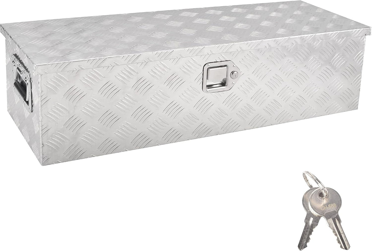 39" aluminum truck tool box with side handle, main product view