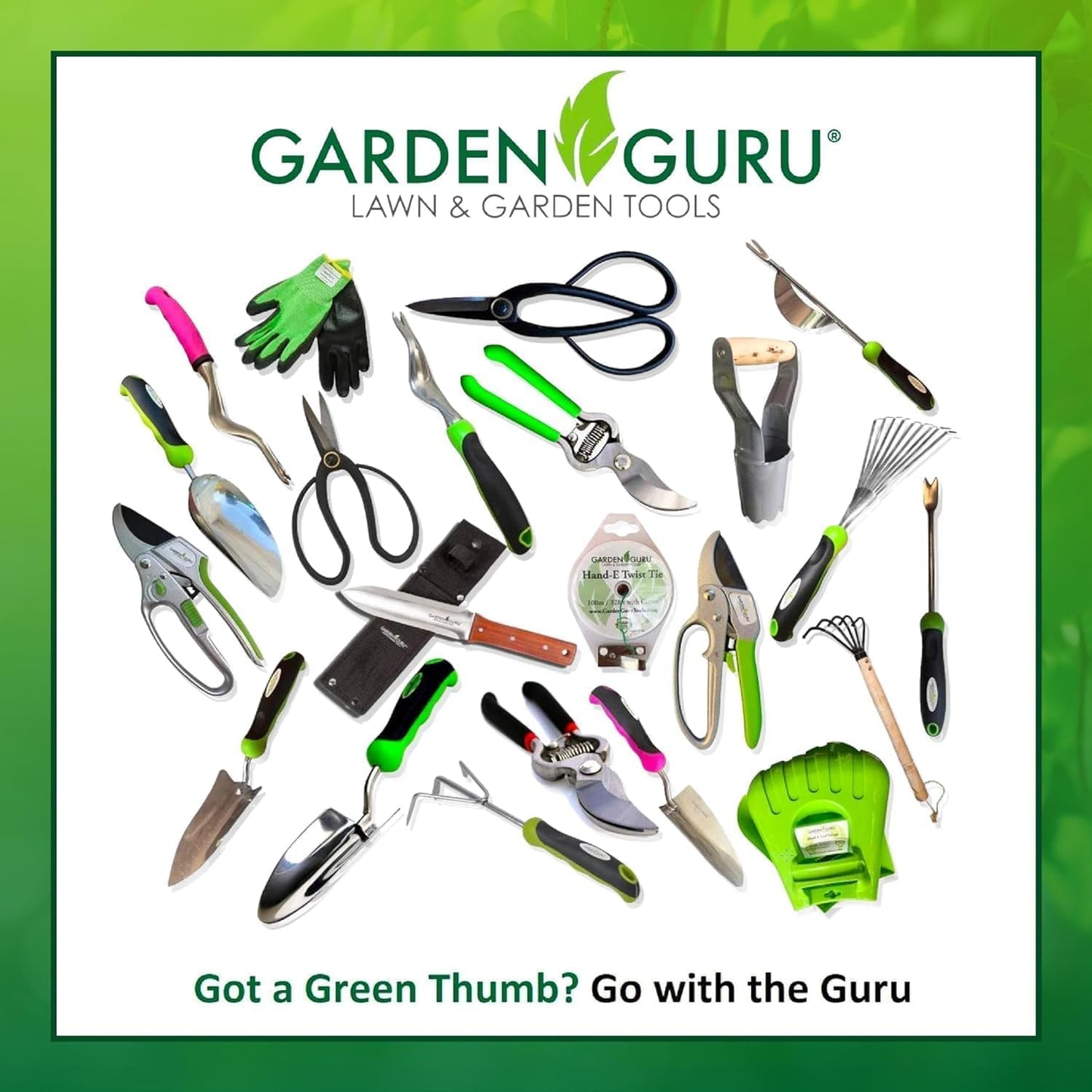 Garden Guru Heavy Duty Garden Trowel Hand Shovel for Gardening - Strong Stainless Steel - Rust Resistant - Ergonomic Grip - Perfect Trowel Garden Tool for Soil Digging Planting Transplanting Weeding