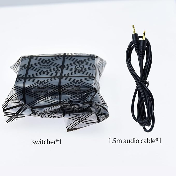1/8" 1 in 2 Out or 2 in 1 Out Audio selector 3.5 mm TRS Stereo Channel 2 - Image 6