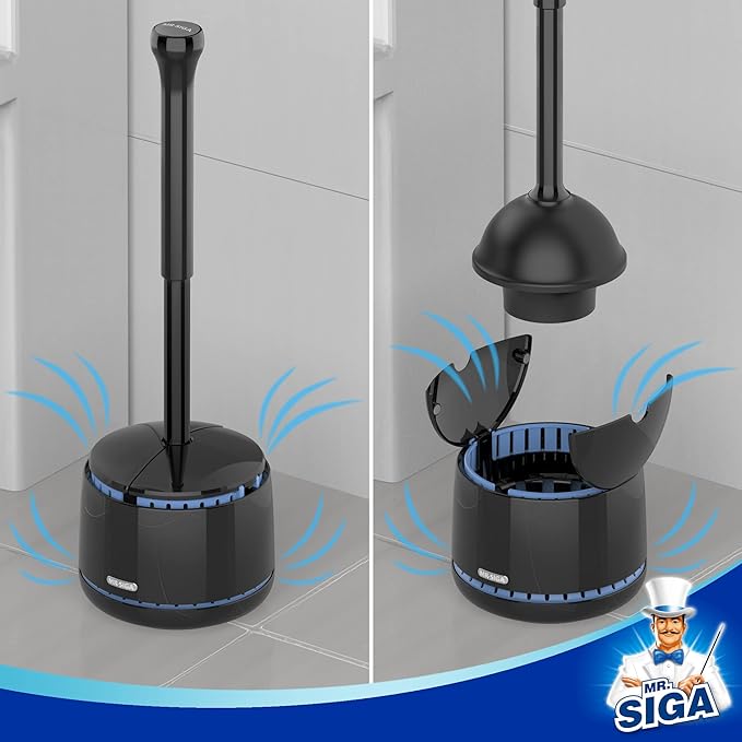 MR.SIGA Toilet Plunger with Holder, Heavy Duty Toilet Plunger and Holder Combo - Image 6