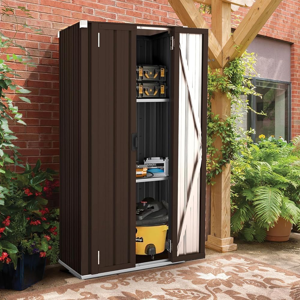 aecojoy outdoor storage cabinet waterproof, 70" vertical tall, main product view