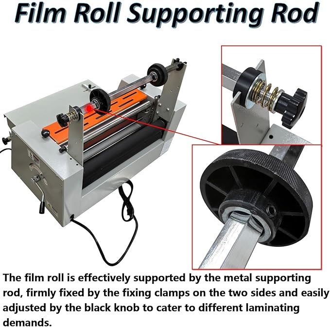 WYDDDARY 16.54''/420MM Electric Steel Roller Thermal Laminator Hot Cold Roll - Image 9