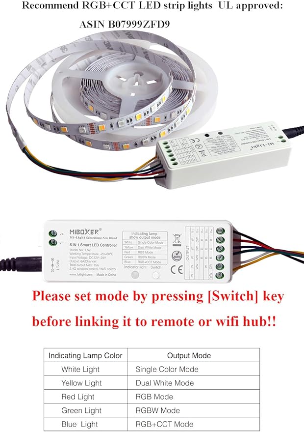 LGIDTECH LS2 LED Strip Lights 5 in 1 Controller, Compatible - Image 7