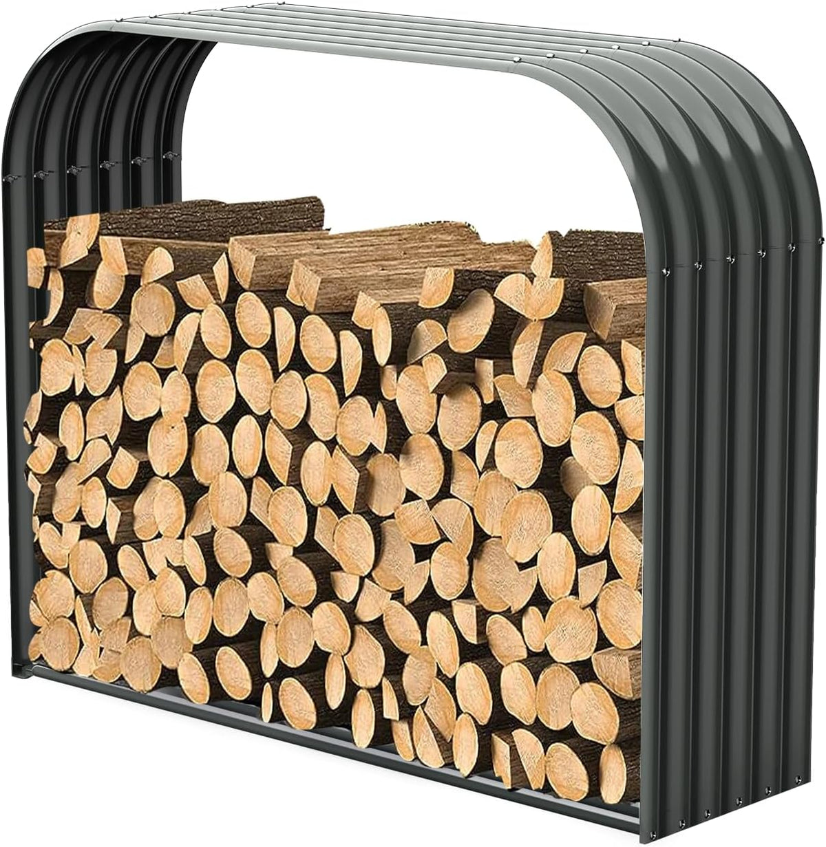 anleolife element 59" extra-wide outdoor firewood rack with, main product view