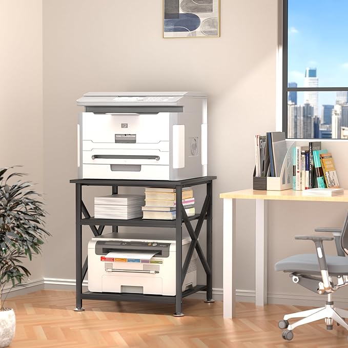 Printer Stand, 23.6 x 23.6 Inches Large Printer Stand - Image 9