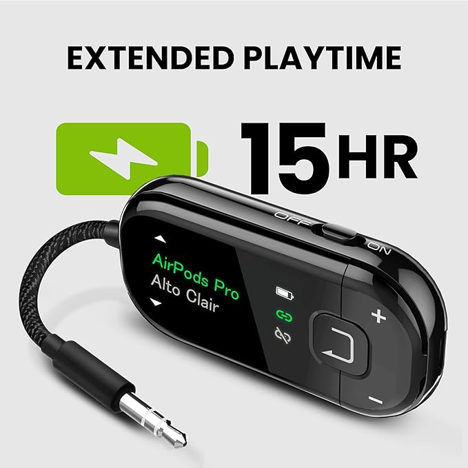 Avantree Voyager – OLED Display & Latest Auracast Bluetooth 5.4 Adapter - Image 7